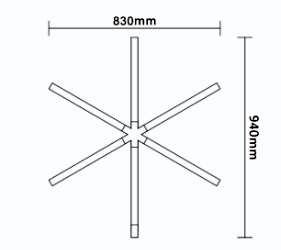 HEX LED MAS-003A (Color)