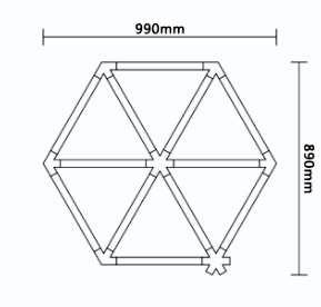 HEX LED MAS-004A (Color)